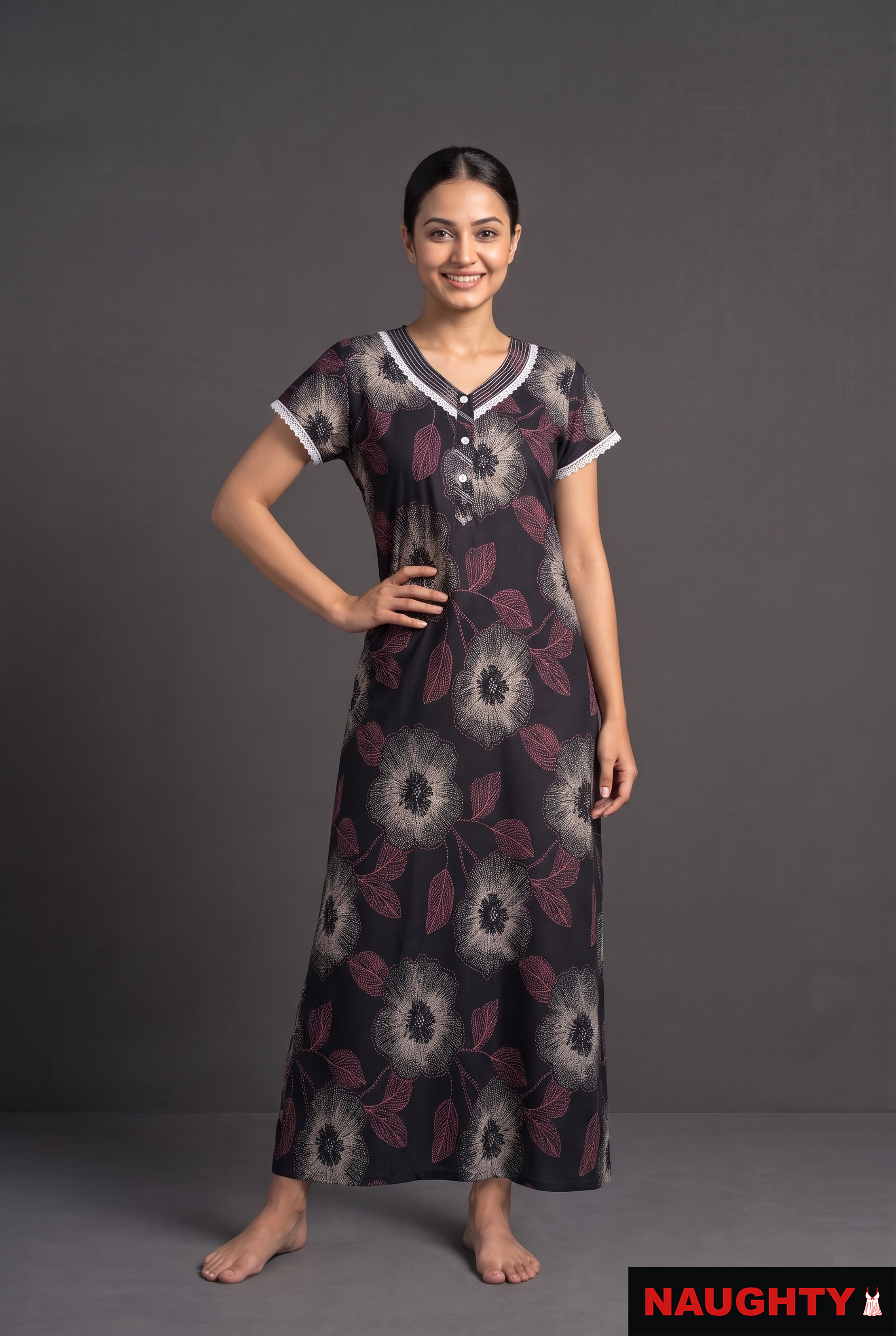 Naughty Rayon Nighty for Women
